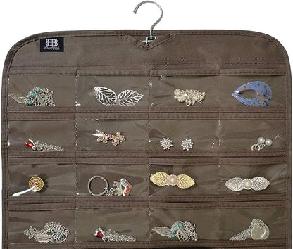 BB Brotrade Hanging Jewelry Organizer,Accessories Organizer,80 Pocket Organizer for Holding Jewelries