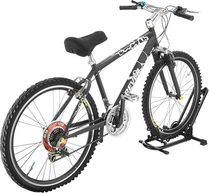 Rad Cycle Bike Floor Stand – Foldable Bicycle Stand with Rubber Feet for Indoor Bike Storage – Touchless Parking for a Mountain, Road, or BMX Bicycle