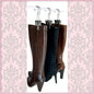 Boottique Boot Organizer: The Boot Rack Fits in Most Closets- Hangs, Holds, Shapes, & Protects Every Size and Style of Boots (6 Boot Hangers) (3 Silver Hangers Add-on)