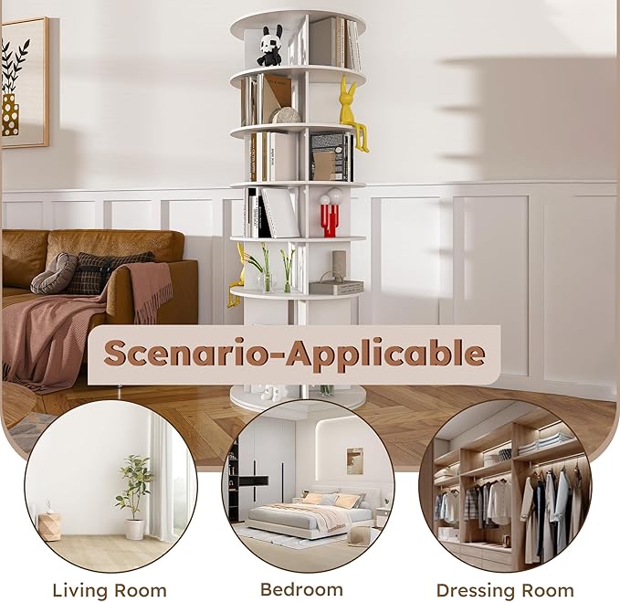 Rotating Shoe Rack Tower, 360-Degree Circular Storage Organizer for Shoes and Handbags, Vertical Space-Saving Cabinet for Entrance Hall, Independent Rotating Shoe Shelf