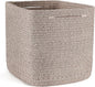 Cube Storage Bins 11 Inch Shelf Cotton Rope Baskets for Organizing, Woven Storage Basket - For Magazines, Living Room, Closet, Brown 1 Pack
