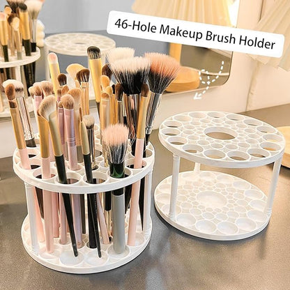 Makeup Brush Holder, 46 Slots, Make Up Brush Organizer for Vanity (2)