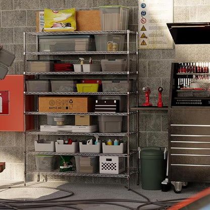 21" Deep x 60" Wide x 86" Height Wire Shelving Kit | 8-Tier | NSF Commercial Storage Rack Unit
