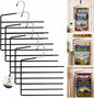 5 Pack 6-Tier Garden Flag Storage Organizer, Space Saving Storage for Bedroom, Garage & Home, Wrinkle-Free Design for Seasonal Flags, Pants, Jeans & Ties, Gift Idea for Home Organization.