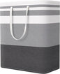 StorageRight Laundry Basket Hamper Large Collapsible Laundry Hamper with Easy Carry Handles，Freestanding Clothes Hampers for Laundry, Bedroom, Dorm, Clothes, Towels, 125L, Gradient Grey