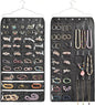 BB Brotrade Hanging Jewelry Organizer,Accessories Organizer,56 Pocket Organizer for Holding Jewelries (Black-56 Pockets)