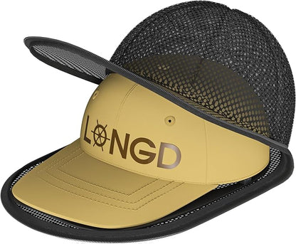 LONGD Hat Washer Cage with Snap Lock - Machine/Dryer Safe Compact Hat Cleaner for Baseball Caps & Storage