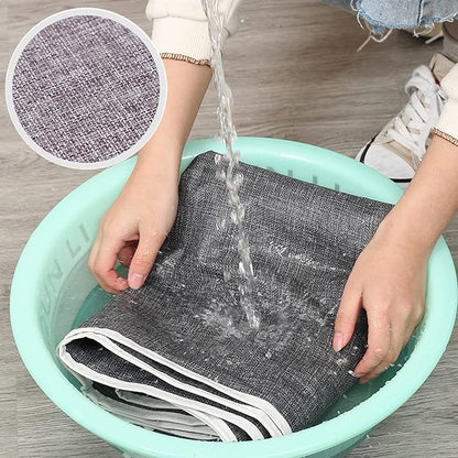 Suit Bags and Garment Covers Cotton and Linen Fabric Garment Bags for Hanging Closet Storage for Suit, Dress, Shirts, Coats, Jackets, Sweater Organizer (4 Colors)(Blue,105 * 60 * 28cm)