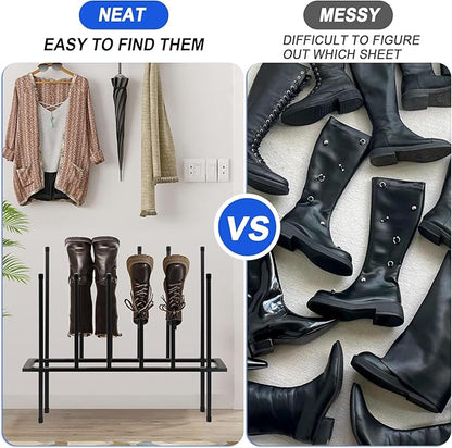 Boot Rack Shoe Cabinet Metal Shoe Rack for Closet Shoe Organizer for Closet for 6 Pairs Free Standing Shoe Racks Shoe Cabinet Storage for Entryway Bedroom, Patio Outdoor, Hallway large Boot Tray