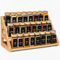 Bamboo Spice Rack - 3 Tier Spices Rack Kitchen Cabinet Organizer for Kitchen, Countertop Seasoning Storage Organizer Shelf.