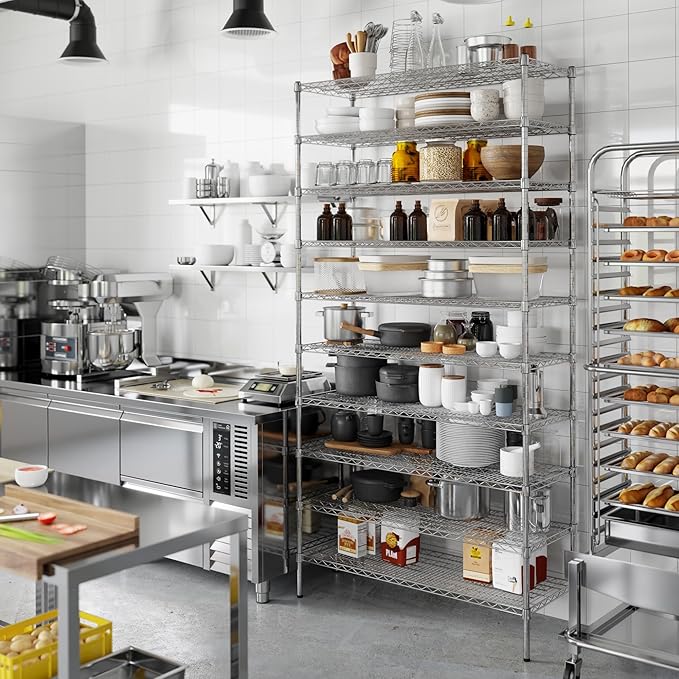 18" Deep x 48" Wide x 96" Height Wire Shelving Kit | 10-Tier | NSF Commercial Storage Rack Unit
