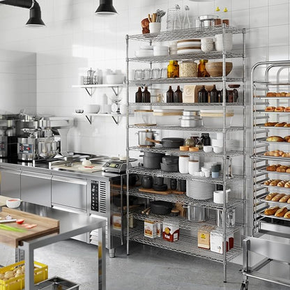 18" Deep x 48" Wide x 96" Height Wire Shelving Kit | 10-Tier | NSF Commercial Storage Rack Unit