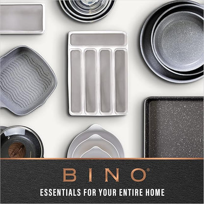 BINO | Plastic Storage Bins, Small - 2 Pack, Clear | THE SOHO COLLECTION | Pantry Organizers and Storage Containers Fridge Organizer Bins Kitchen Cabinet Organizer Medicine Cabinet Bin