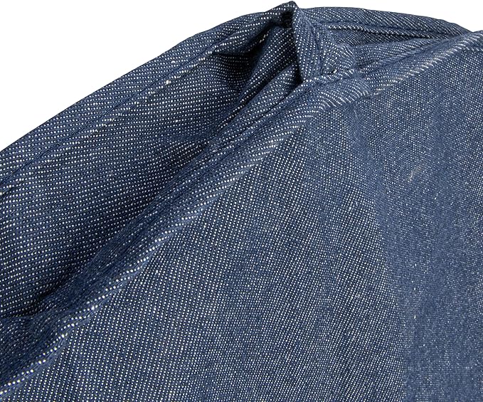 Household Essentials Hanging Zippered Garment Storage Bag with Clear Vision Front, Set of 2, Denim