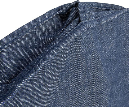 Household Essentials Hanging Zippered Garment Storage Bag with Clear Vision Front, Set of 2, Denim