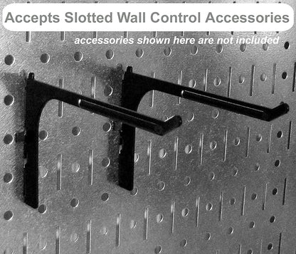 Wall Control Jewelry Organizer Wall Hanging Jewelry Holder Kit Wall Mounted Necklace Organizer Kit in Black