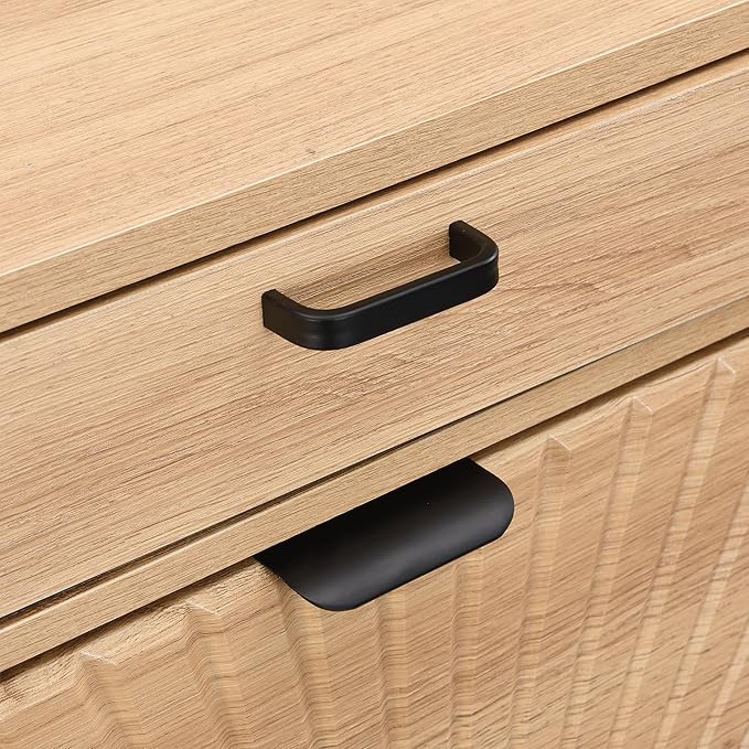 XIAO WEI Shoe Cabinet, Shoe Storage Organizer Cabinet with 2 Flip Half Moon Line Doors, Freestanding Shoe Rack with Adjustable Shelf for Entryway（Oak）