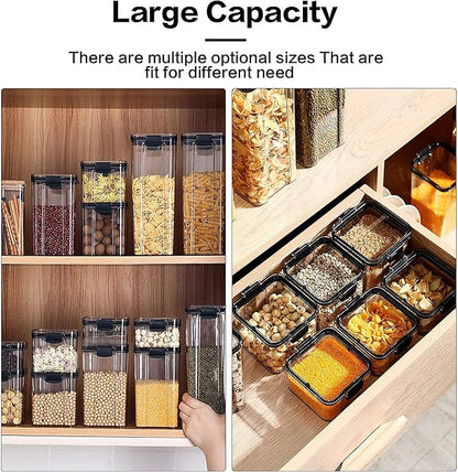 Cereal Container Storage Set,Airtight Food Storage Containers with Lids,Airtight Large Dry Food Storage Containers,BPA Free Dispenser Plastic Cereal Storage Containers (121.2 oz,2 PC)