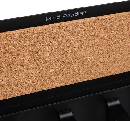 Mind Reader Single Serve Pod Organizer, Wall Mount, 20 Pod Capacity, Magnetic or Adhesive, 10.75"L x 15.5"W x 2.5"H, Black