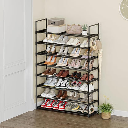 Shoe Rack, 8 Tier Tall Shoe Rack for Entryway, Shoe Orhanizer for Closet, Shoe Shelf, Shoe Stand for Front Door Entrance, Closet & Entryway.