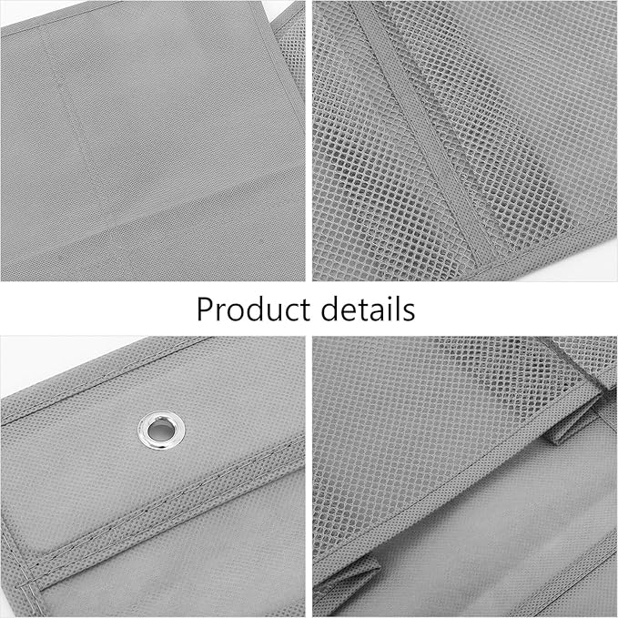 SUPVOX Wall Mounted Shoe Organizer with 6 Mesh Pockets Narrow Over-the-door Shoe Rack Storage Bag Set with Space-saving Closet and Dorm Solution
