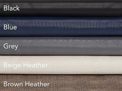 Covermates Over The Door Shoe Organizer - Heavy Duty Material, Stainless Steel Hooks, Grommets - Closet Storage, Grey