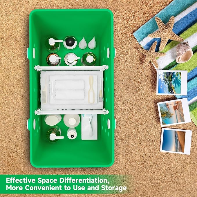 2PCS Divider Tray for Bogg Bag X Large - Divide Space and Organizer Bags - Beach Bag Accessories (White)
