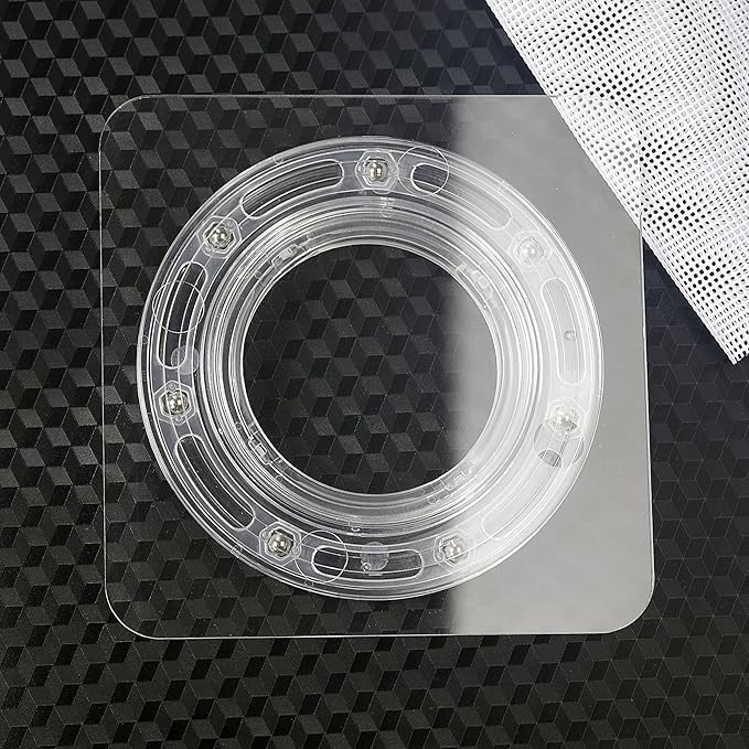 Cookie Turntable, 7" Clear Decorating Turntable With Acrylic Bearing Base and Non-Slip Mat, Helps Icing Cookies Faster & Better (Square)