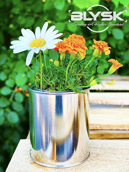 Empty Paint Cans with Lids – Quart/32 oz Unlined Containers for Paint, Solvents, Crafts & DIY, Can opener, Marker and Labels included 8 Pack