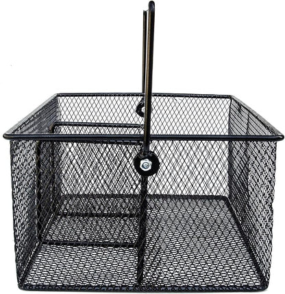 Utensil Caddy -Silverware Caddy for Parties, Spoon Holder, Buffet Organizer for Condiments, Napkin, Forks, Knives -Stainless Steel Flatware Caddy for Home, Picnics or Entertaining Evens (Black)