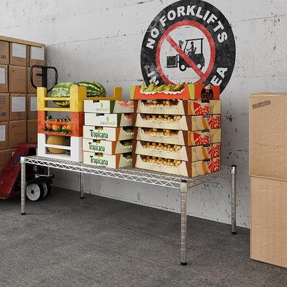 21" Deep x 48" Wide x 14" Height Wire Shelving Kit | 1-Tier | NSF Commercial Storage Rack Unit