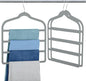 Velvet Pants Clothes Hanger Space Saving Non Slip Pants Shorts Hanger, Myfolrena Jeans Slack Trousers Hangers Multiple Velvet Hanger Closet Storage and Organization for Jeans,Scarf,Tie(Grey, 3)