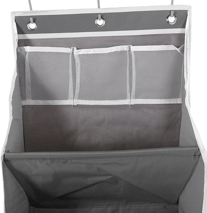 Over the Door Shoe Organizer, 8 Tier Hanging Shoe Rack with Large Pockets, Shoes Storage Rack Closet Shoes Holder for Sneakers Boots Heels Wall Dorm