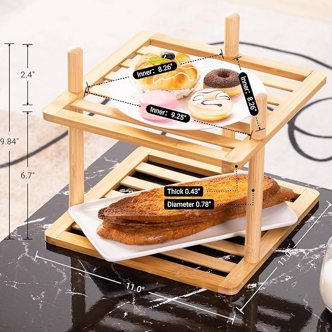 2-Tier Vertical Shoe Rack - Tall Narrow Shoe Rack Organizer for Small Spaces,Bamboo Shoen Shelf for Entryway,Closet,Corner,Doorway,Skinny Shoe Shelf Space Saving Shoe Storage (Natural, 2-Tier)