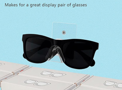 Marketing Holders Reading Glasses Holder Clear Acrylic 1 Pair Wall Mount With Hardware Department Stores Fashion Retailers Malls Shopping Centers Bookstores Pharmacies Supermarkets