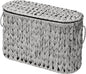 GRANNY SAYS Toilet Paper Storage Basket with Lid and Handle, Durable Toilet Paper Holder, Waterproof Bathroom Organizers and Storage, Wicker Basket for Bathroom Storage, Grey