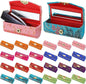 24 Pcs Lipstick Holder Case with Mirror, Lip stick Storage Case Mini Portable Floral Jewelry Holders Box Cosmetic Makeup Travel Cases for Purse, Party favor, Return Gifts (Multicolors)