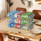 Jsyrjing Can Organizer for Pantry, Modular 3-Tier Can Dispenser, Flexible Combination Design, Clear Extra-Thick Durable Storage Rack for 36 Cans, Stackable for Cabinet, Pantry, Fridge, Countertop
