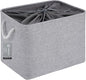 Large Storage Baskets- 16x12x12 inch Storage Bins for Shelves and Closet Organizing, Foldable Fabric Bin for Home Organization Clothes and Laundry (1-Pack, Gray)
