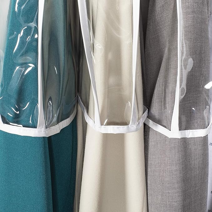 Set of Three Clear Vinyl Shoulder Covers (Size 12" x 22" x 2")