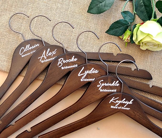 Personalized Bride Hanger, Wedding, Lady, Custom, Honor Maid, Bridesmaid, Doctor, Graduation Dress