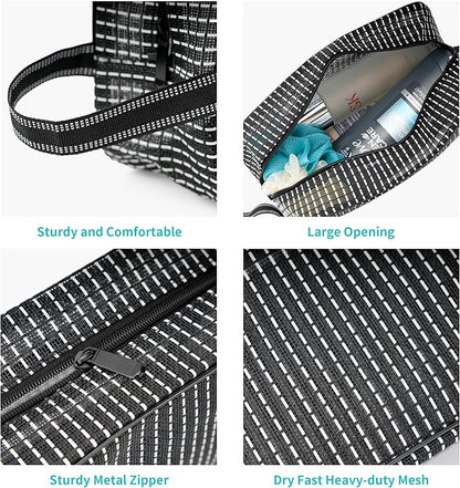 REDSINDA Mesh Shower Caddy Bag for Bathroom Gym Camping Portable Travel Mesh Toiletry Bag for Women Men