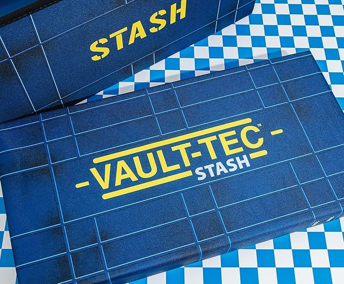 Fallout 76 Vault-Tec Fabric Storage Bin | Cube Organizer For Cabinet, Closet | 24 x 12 Inches
