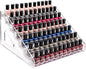 Pero Pero Nail Polish Organizer Acrylic Display Rack for Nail Polish Holder Sunglasses Organizer Essential Oils Holder Clear Eyeglasses Display Case Makeup Organizer
