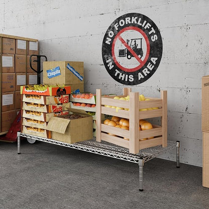24" Deep x 54" Wide x 8" Height Wire Shelving Kit | 1-Tier | NSF Commercial Storage Rack Unit