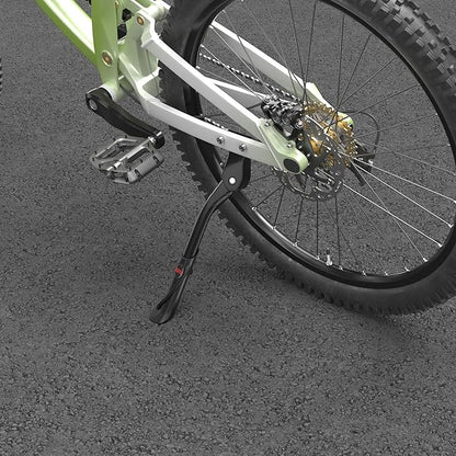 Heavy Duty Bike Kickstand, Aluminum Alloy Strong Rear Mount Bicycle Kick Stand for 24-29 inch Electric & Mountain Adult Bike, EBike Kick Stand for 40MM Hole Distance