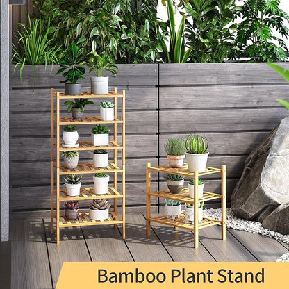 3-Tier Small Shoe Rack for Entryway, Stackable | Heavy Duty | Multi-Function, Bamboo Free Standing Shoe Racks for Bedroom Hallway Closet