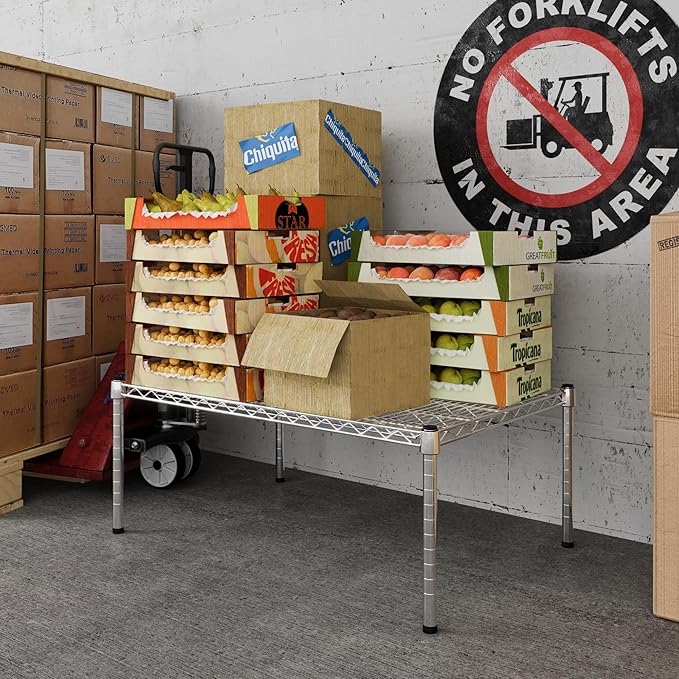 24" Deep x 36" Wide x 14" Height Wire Shelving Kit | 1-Tier | NSF Commercial Storage Rack Unit