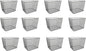YBM HOME Household Wire Mesh Metal Steel Storage Basket Organizer, Open Bin Shelf Organizer for Kitchen, Cabinet, Pantry, Fruit and Vegetables (12-Pack, 14x10x8.8) 1040s-12