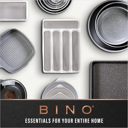 BINO | Plastic Storage Bins, Large | THE HANDLER COLLECTION | Multipurpose Organizer Bins | Kitchen Pantry Organizers and Storage | Clear Containers for Organizing Home | Freezer Organizer